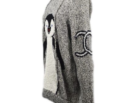 Chanel * 2007 CC penguin-motif knitted hoodie #42 Online Sale