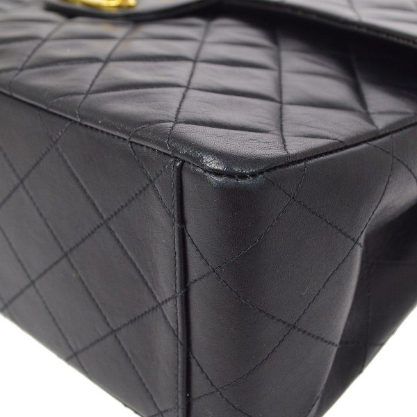 CHANEL 1991-1994 Classic Flap Maxi Black Lambskin Online Hot Sale