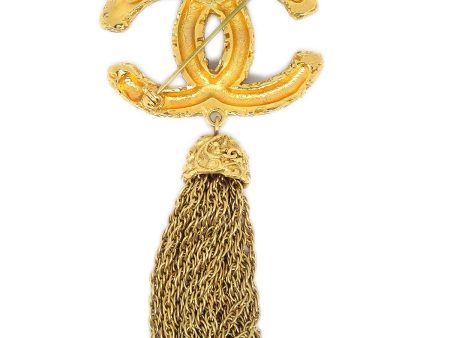 Chanel 1993 Florentine Filigree Tassel Brooch Small Online Hot Sale