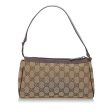 Gucci GG Abbey D-Ring Canvas Baguette Fashion