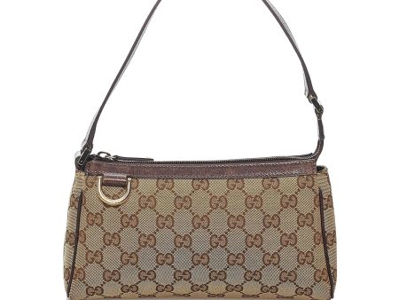 Gucci GG Abbey D-Ring Canvas Baguette Fashion