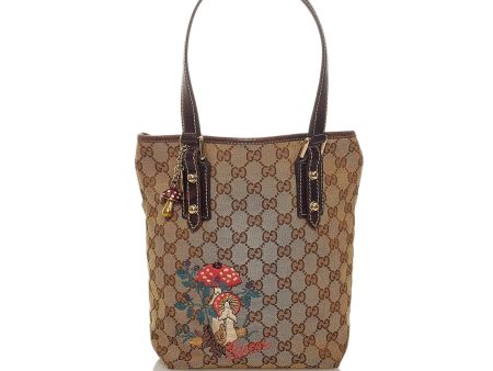 Gucci GG Canvas Mushrooms Tote Bag Supply