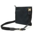 GUCCI GG Canvas Horsebit Shoulder Bag Leather Black 145809 For Discount