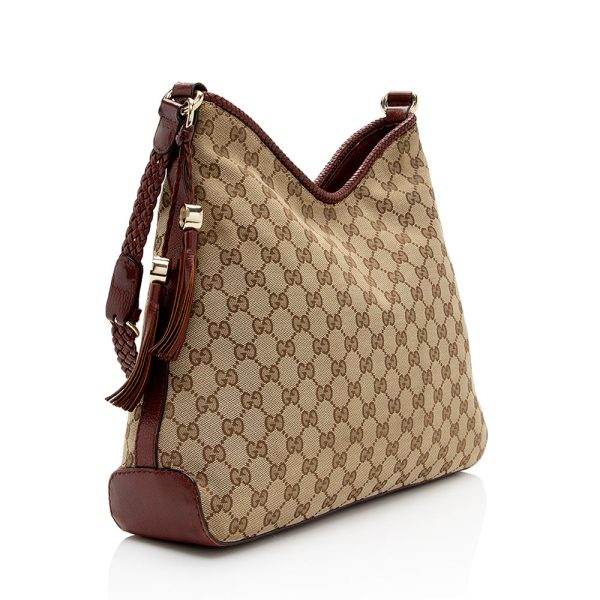 Gucci GG Canvas Marrakech Medium Hobo Online Hot Sale