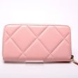 Chanel 19 Quilted Goatskin Long Zip Around Wallet Hot on Sale