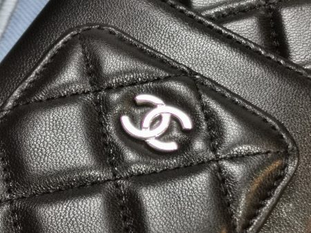 Chanel quilted phone holder wallet Sale