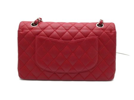 CHANEL Matelasse W Flap Chain Shoulder Bag Red Caviar Skin [Grained Calf] Online Hot Sale