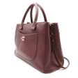 CHANEL 2way tote Red Bordeaux leather A69930 For Cheap