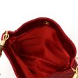 GUCCI Bamboo Handbag Shoulder Bag Satin Red For Cheap