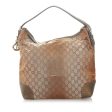 Gucci GG Canvas Lurex Heart Bit Tote Bag Fashion