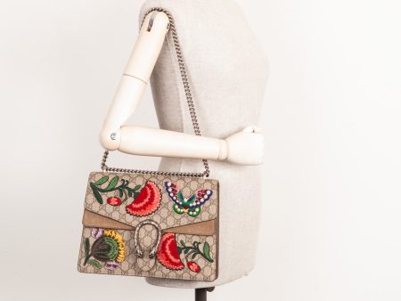 GUCCI Dionysus Supreme Floral Embroidered Bag Medium For Cheap