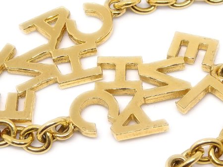 Chanel 1980s Logo Necklace Online Sale