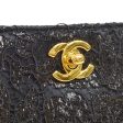 Chanel * 1997-1999 Lace Both Side Handbag Black Satin For Sale