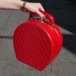 CHANEL 1986-1988 Red Lambskin Vanity handbag on Sale