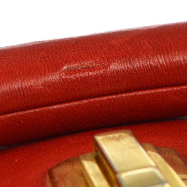 CHANEL 1986-1988 Red Lambskin Vanity handbag on Sale