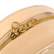 CHANEL * 1995 Round Cosmetic Chain vanity Hand Bag Beige Cheap