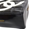 CHANEL * 1995 Black Patent Leather Heart Top Handle Bag Supply