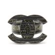 CHANEL 10C ring Ring Black Metal   Rhinestone Black Cheap