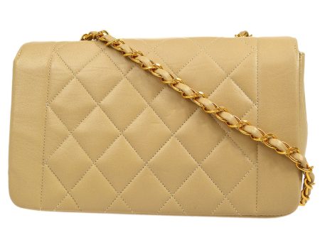 Chanel * 1994-1996 Beige Lambskin Diana Small Online now