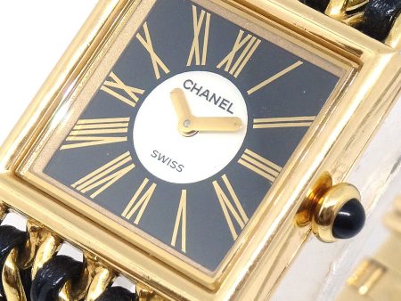 CHANEL 1989 Mademoiselle Watch 18KYG #L Sale