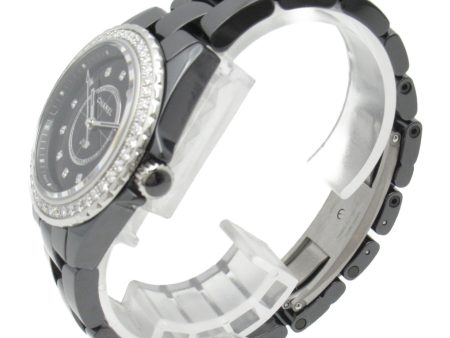 CHANEL J12 12P diabezel Wrist Watch watch Wrist Watch H6419 Quartz Black ceramic diamond H6419 For Cheap