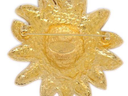 Chanel 1980s Lion Brooch Gold Online