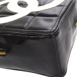 CHANEL * 1995-1996 Black Patent Leather Heart Top Handle Bag on Sale