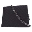 CHANEL * 2005 Emblem Shoulder Bag Mini Black Canvas Sale