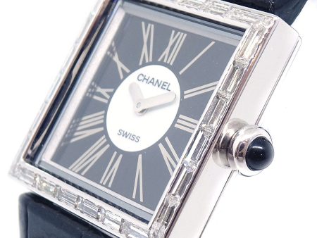 CHANEL 1989 Matelasse Watch 18KWG Diamond Online Sale