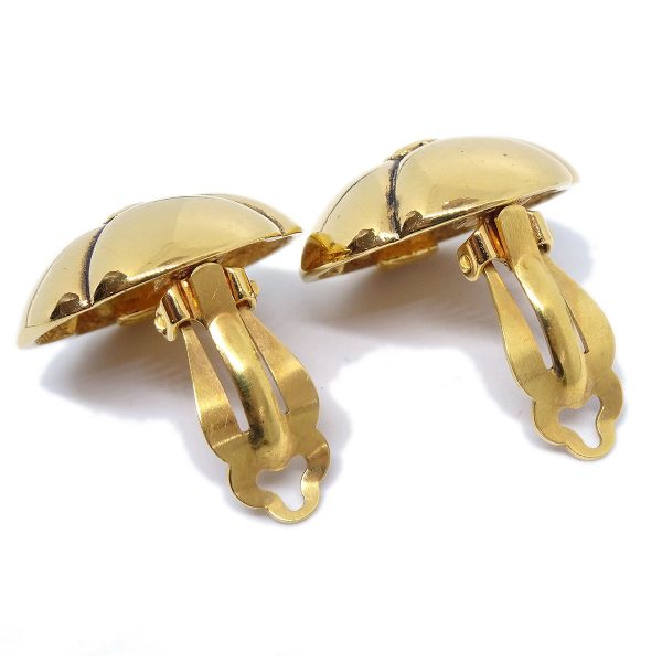 CHANEL 1986-1994 Earrings Gold 2336 Fashion