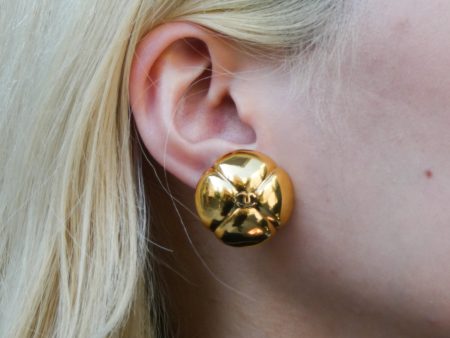 CHANEL 1986-1994 Earrings Gold 2336 Fashion