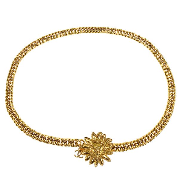 Chanel 1986-1994 Lion Gold Chain Belt Online Hot Sale