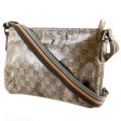 Gucci GG Crystal 189749 PVC Gold Women s Shoulder Bag Fashion