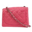 CHANEL * 2006-2008 Classic Square Flap Mini 17 SHW Pink Caviar Online now