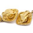 Chanel 1980s Bow Dangling Earrings Clip-On Gold For Discount