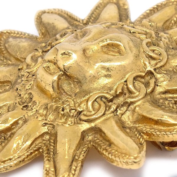 Chanel 1980s Lion Brooch Gold Online