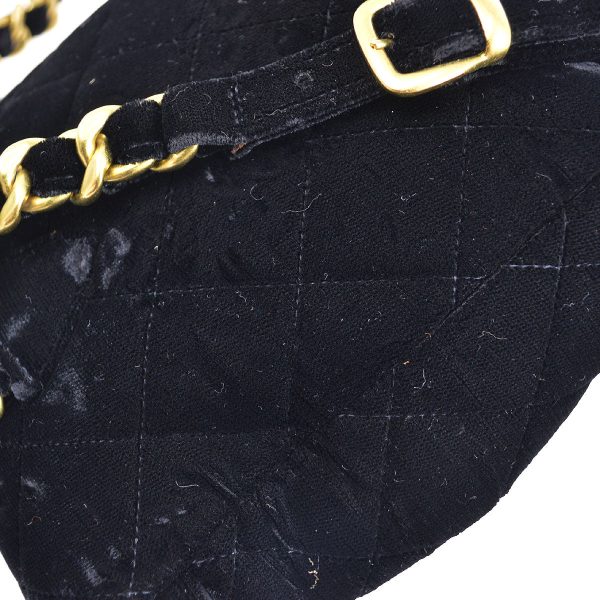 CHANEL * 1994-1996 Black Velvet Duma Backpack Small For Sale