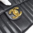 Chanel 1991-1994 Vertical Classic Flap Jumbo Black Caviar Cheap