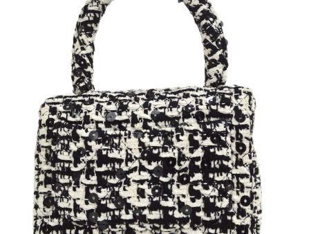 CHANEL * 1991-1994 Classic Flap Handbag Micro Tweed Supply