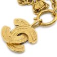 CHANEL 1986-1994 Quilted CC Gold Chain Pendant Necklace 3857 Cheap