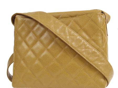 CHANEL * 1996-1997 Flap Box Vanity Shoulder Bag Small Beige Caviar Online