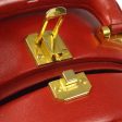 CHANEL 1986-1988 Red Lambskin Vanity handbag on Sale