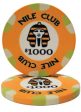 Roll of 25 - $1000 Nile Club 10 Gram Ceramic Poker Chip For Cheap