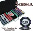 750 Ct Custom Breakout Scroll Chip Set - Aluminum Case Supply