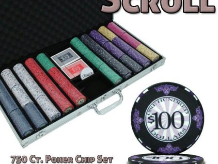 750 Ct Custom Breakout Scroll Chip Set - Aluminum Case Supply