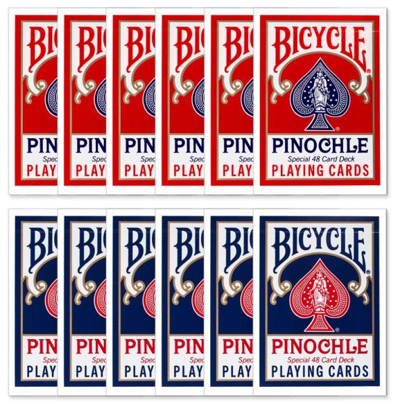 Bicycle Pinochle Standard Index - Red & Blue Online Sale