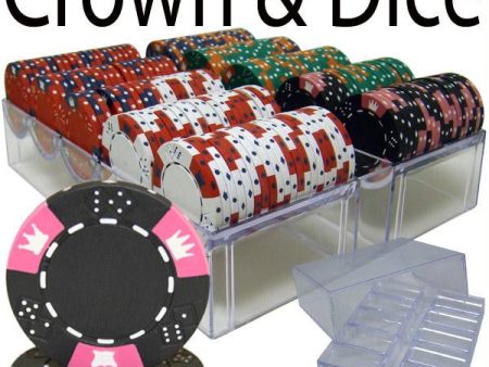 200 Ct - Custom Breakout - Crown & Dice - Acrylic Tray For Sale