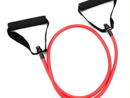 4  Red Medium Tension (12 lb.) Exercise Resistance Band For Discount