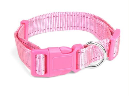 Large Pink Adjustable Reflective Collar For Sale