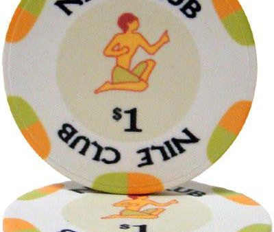 $1 Nile Club 10 Gram Ceramic Poker Chip Online now